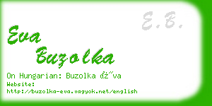 eva buzolka business card